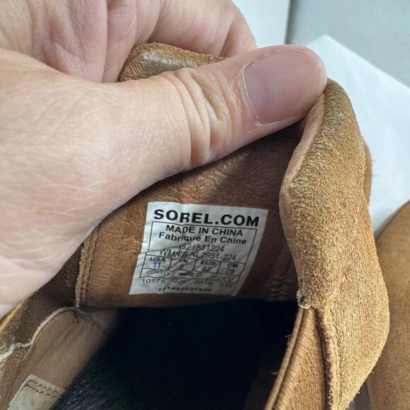 Sorel Boots Women’s 11 brown suede wedge minimalist fall boho fall after hours - Picture 3 of 9